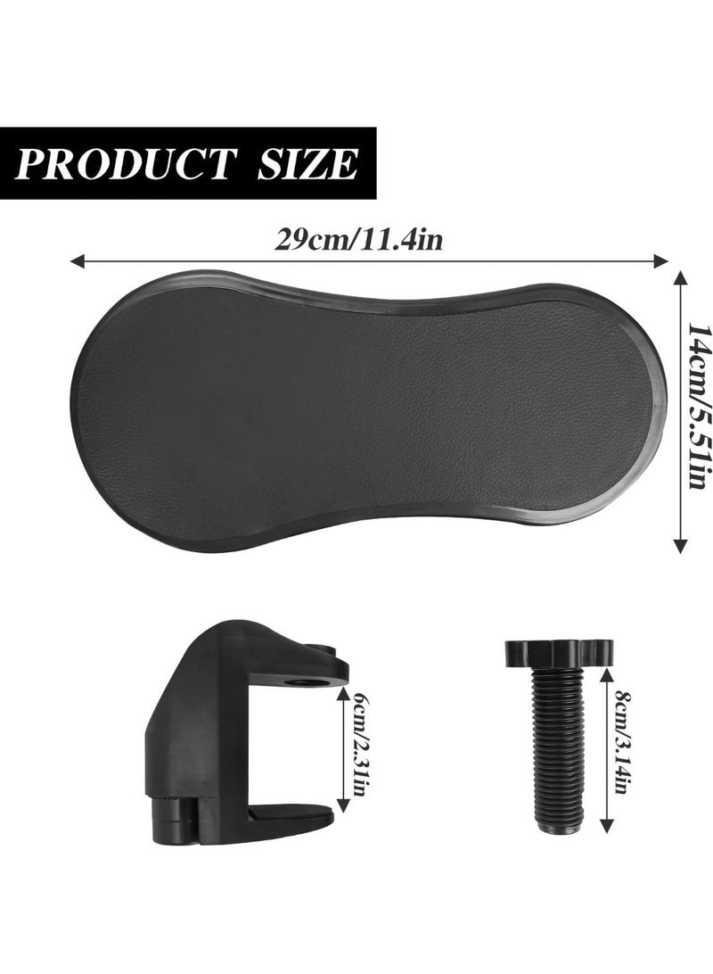 Computer Arm Rest for Desk Extender, Adjustable Rotating Armrest Desk Holder, Ergonomics Wrist Support Pad, Elbow Rest Bracket Shelf for Mouse & Keyboard for Home & Office - Image 3